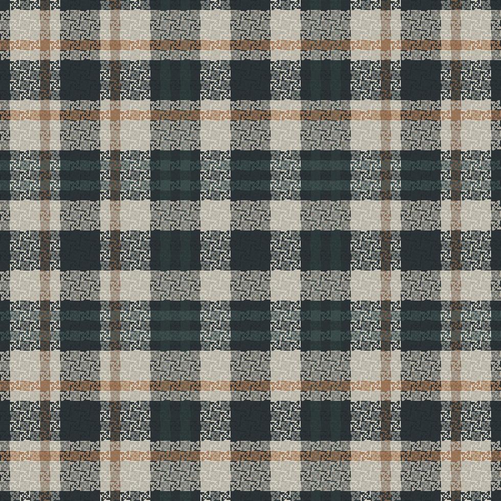 Tartan plaid pattern with texture and coffee color. vector