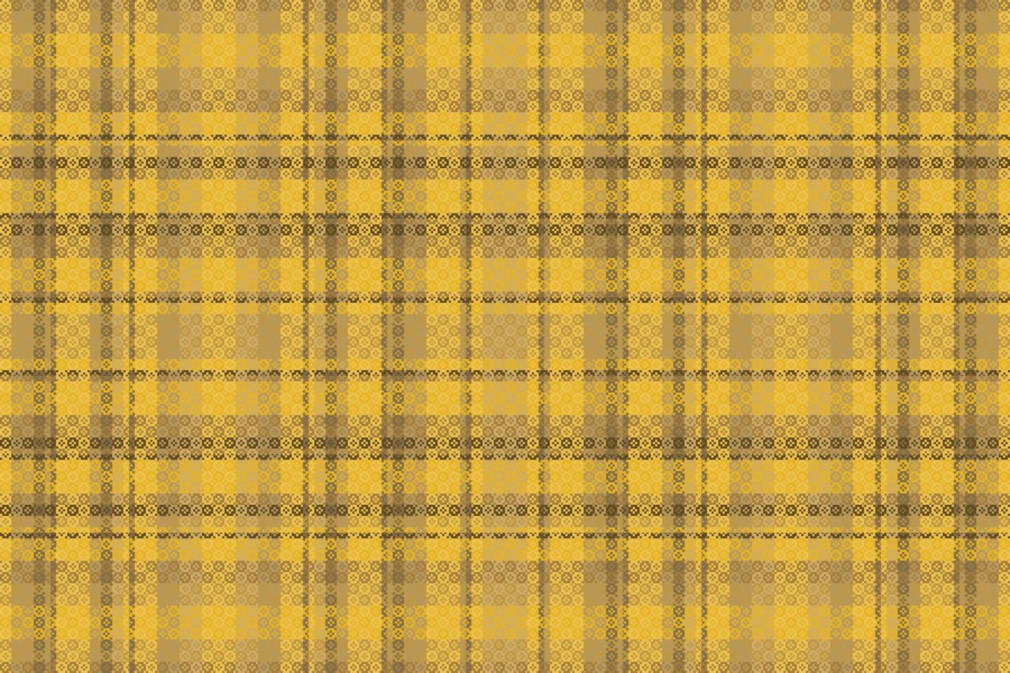 Tartan plaid pattern with texture and coffee color. vector