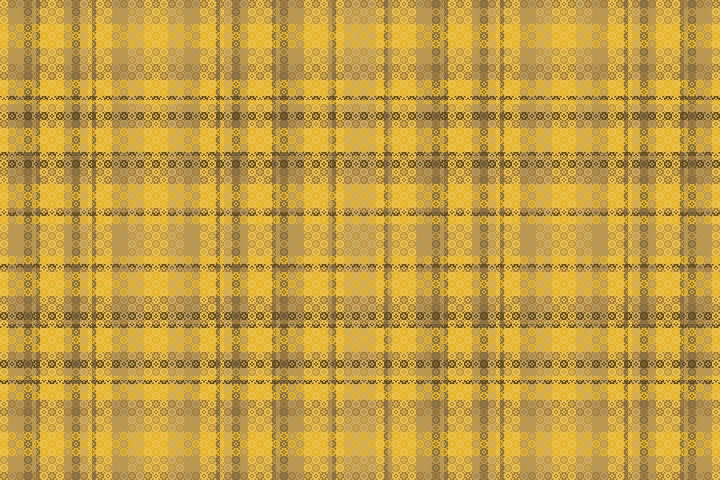 Tartan plaid pattern with texture and coffee color. vector