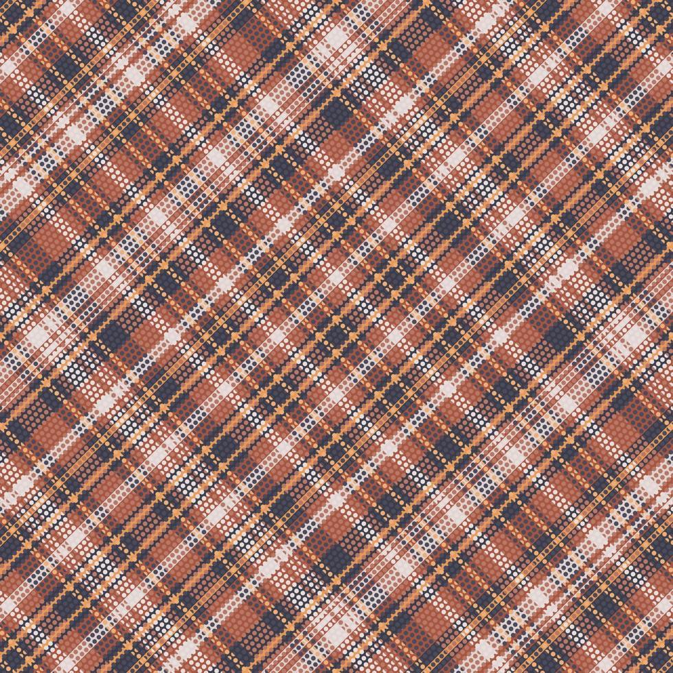 Tartan plaid pattern with texture and coffee color. vector