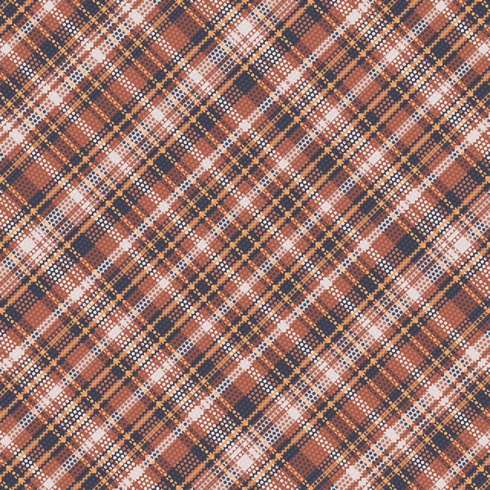 Tartan plaid pattern with texture and coffee color. vector