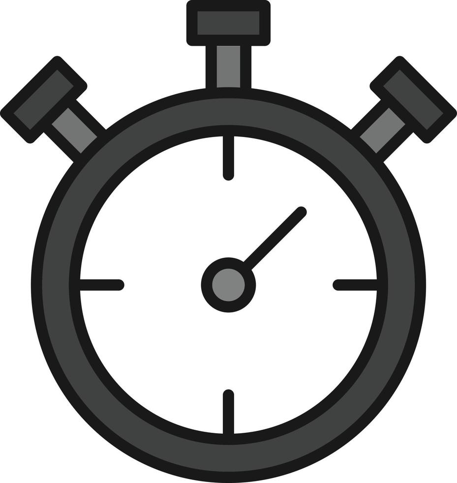 Chronometer Line Filled vector