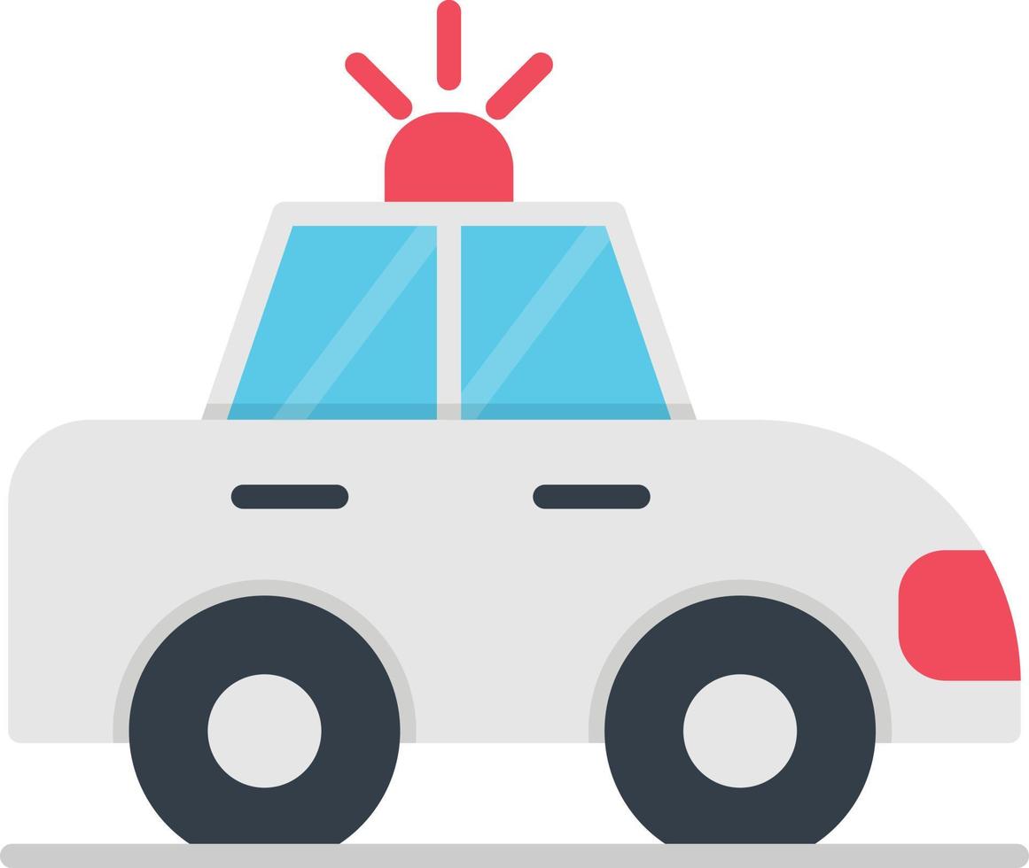 Police Car Flat Icon vector