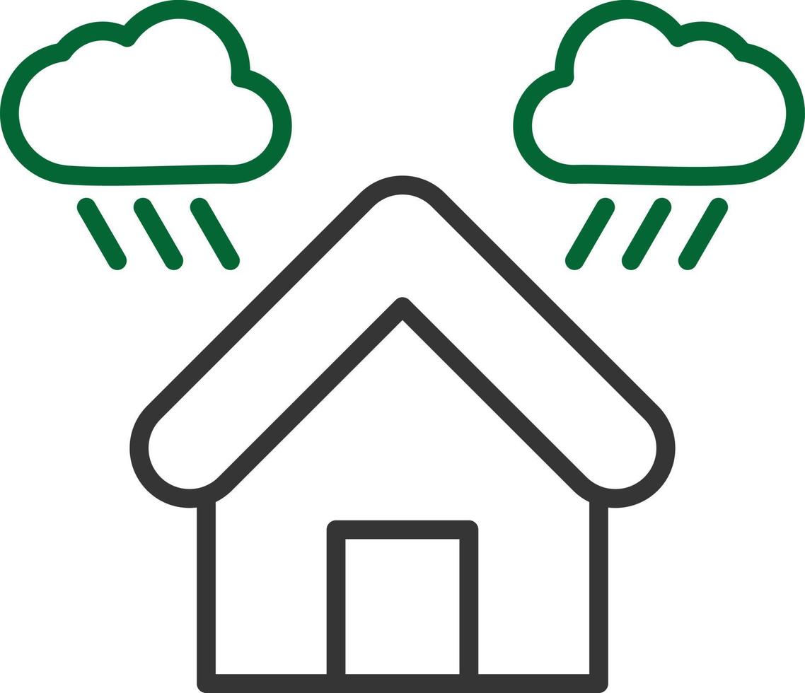 Shelter Line Two Color vector