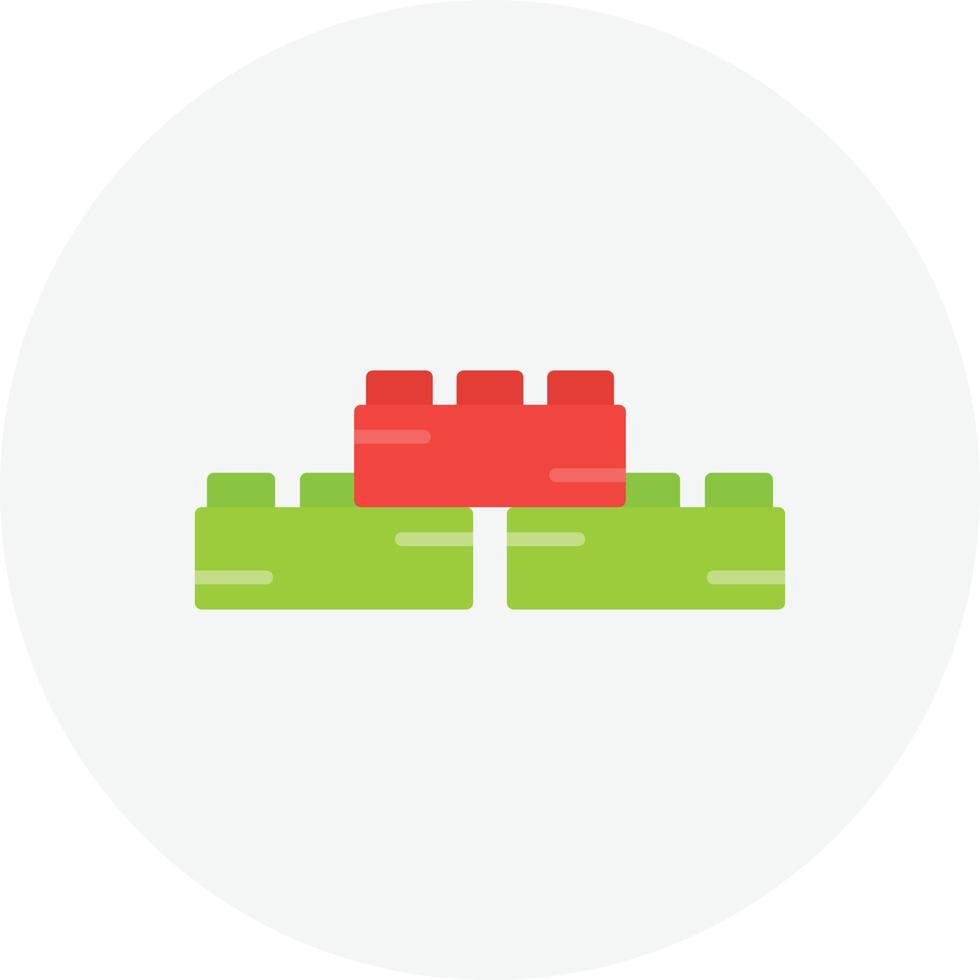 Toy Blocks Flat Circle vector