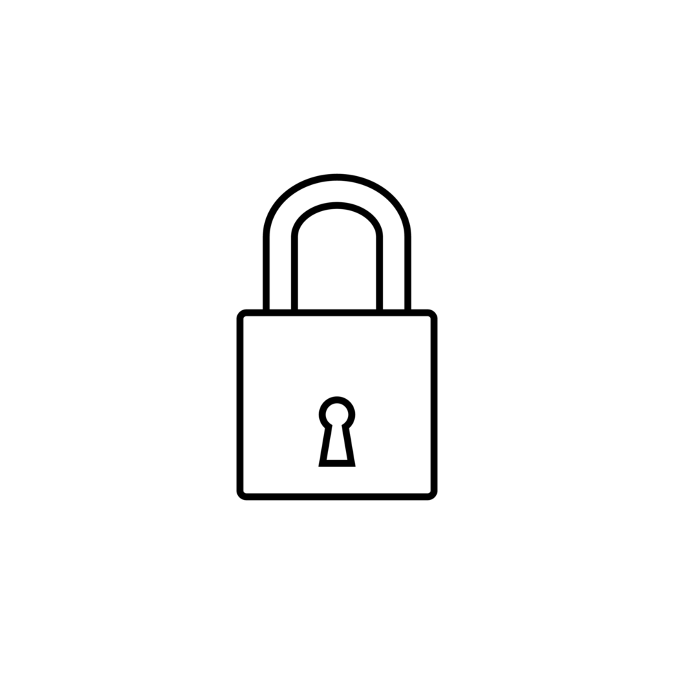 Lock icon png transparent 9589656 PNG