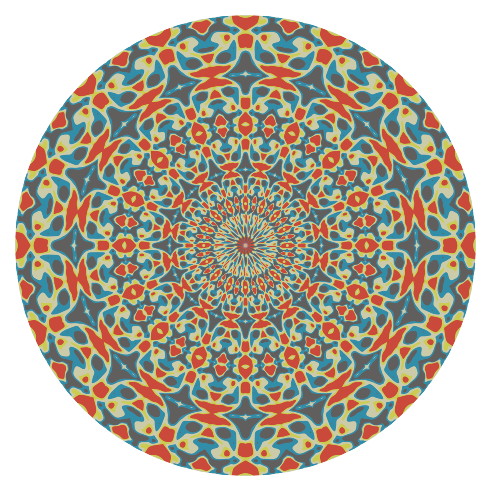 Mandala pattern with circle shape png