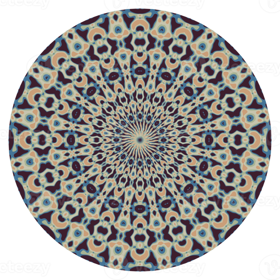 Mandala circle ornament png