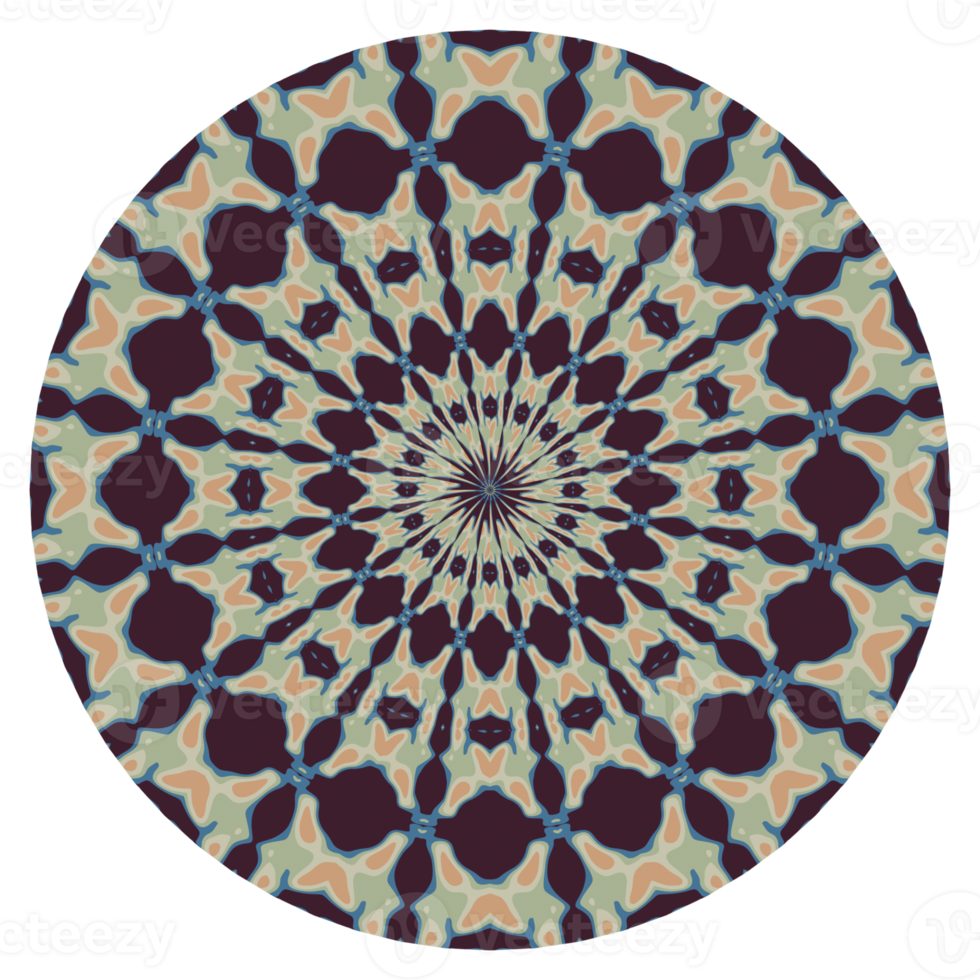 Mandala circle ornament png