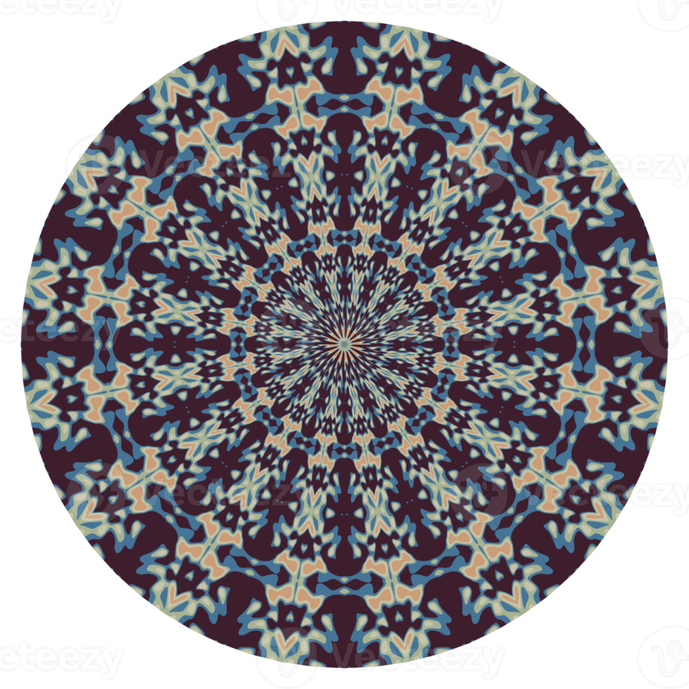 Mandala circle ornament png