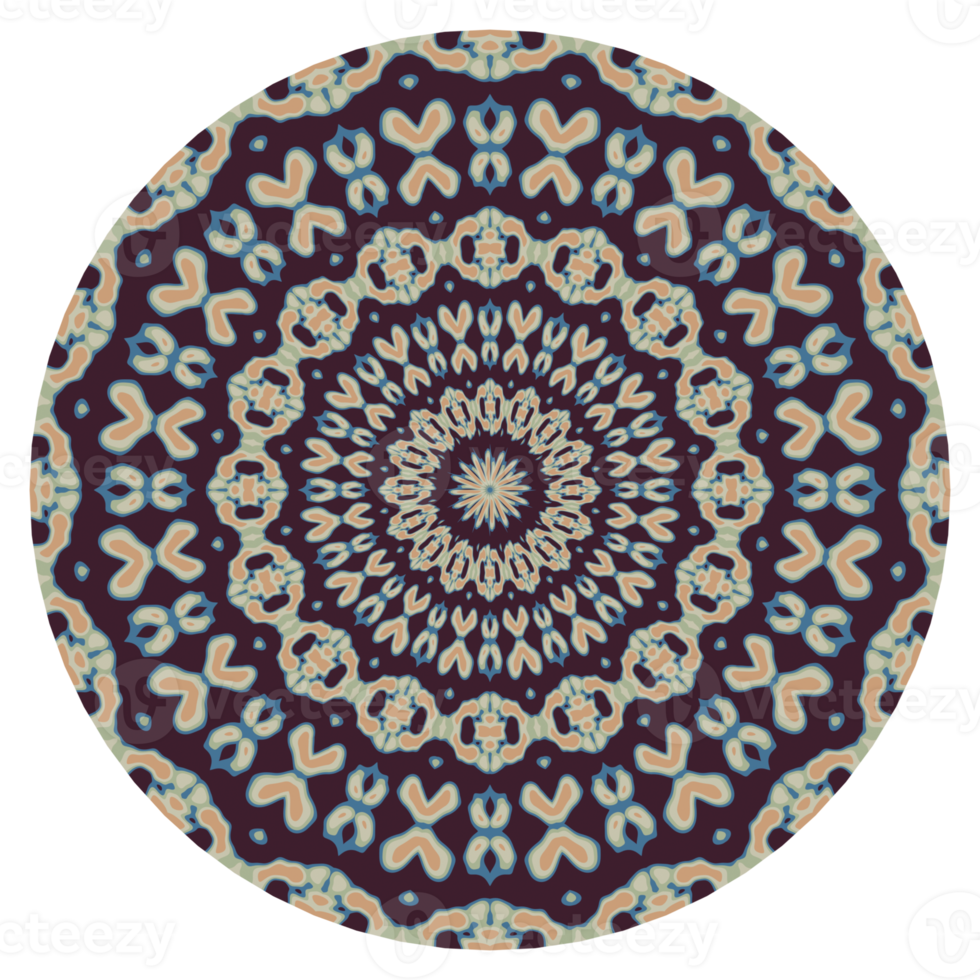 Mandala circle ornament png