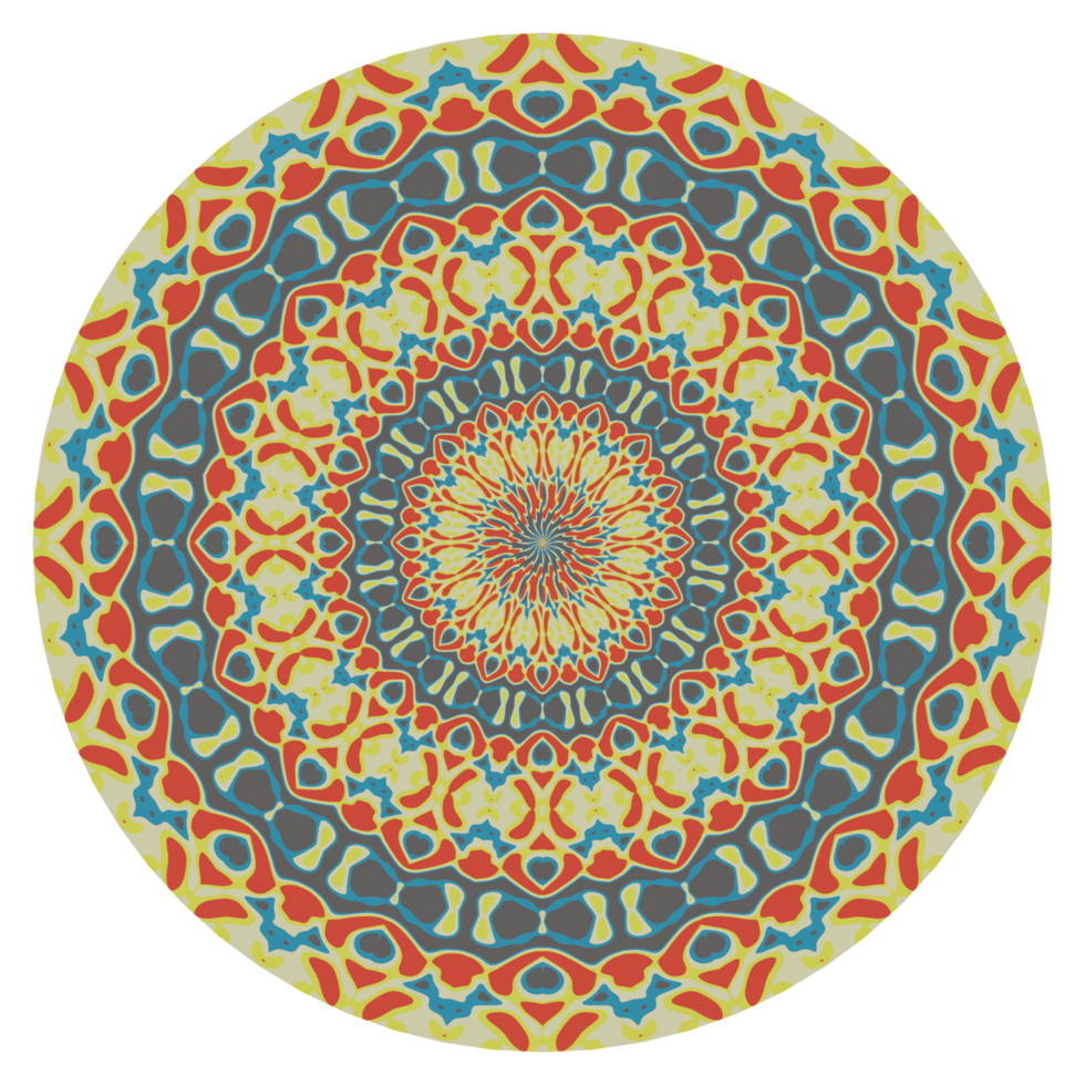Mandala pattern with circle shape png