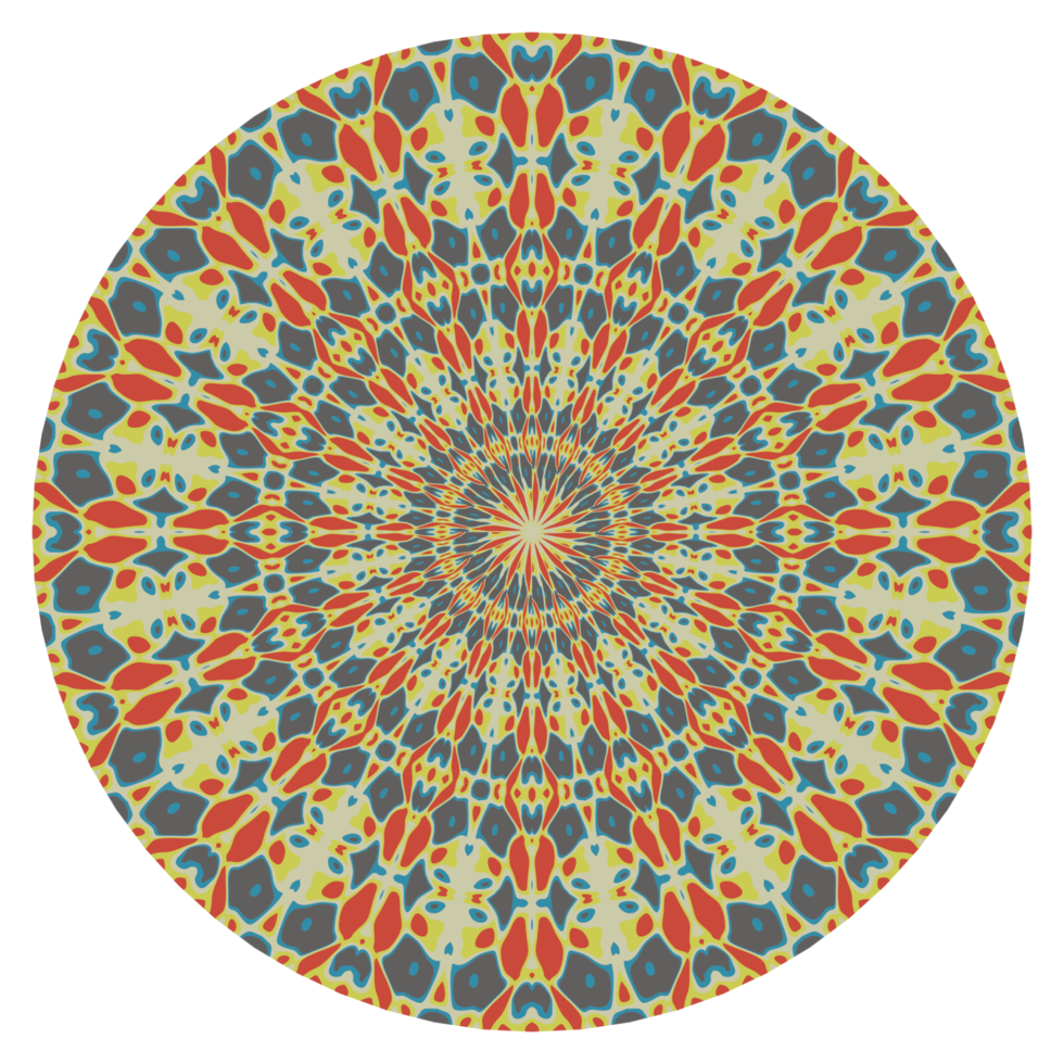 Mandala pattern with circle shape png