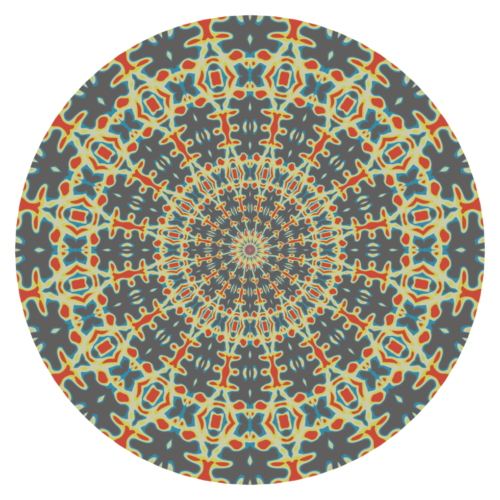 Mandala pattern with circle shape png