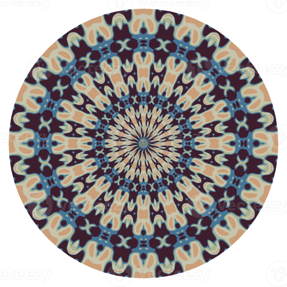 Mandala circle ornament png