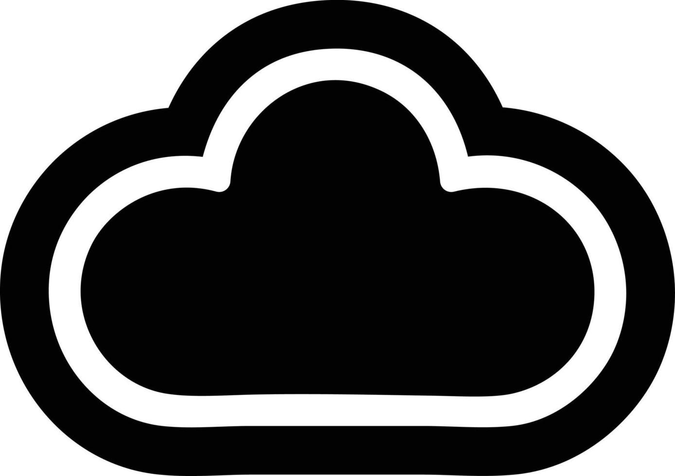 icono de nube meteorológica vector