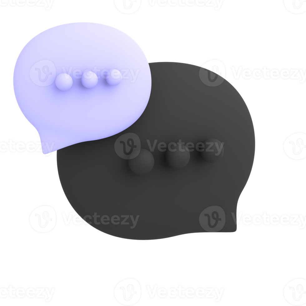 e-commerce pictogram zeepbel toespraak chat 3d illustratie png