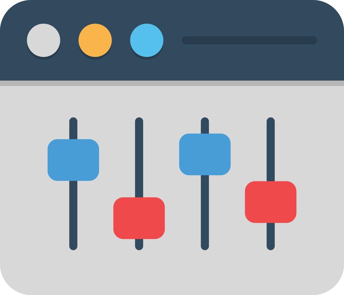 Web Settings Flat Icon vector