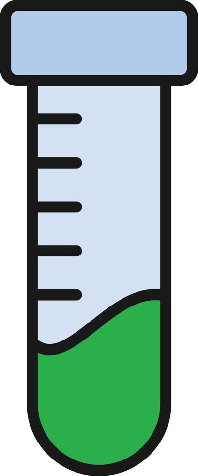 Test Tubes Line Filled vector