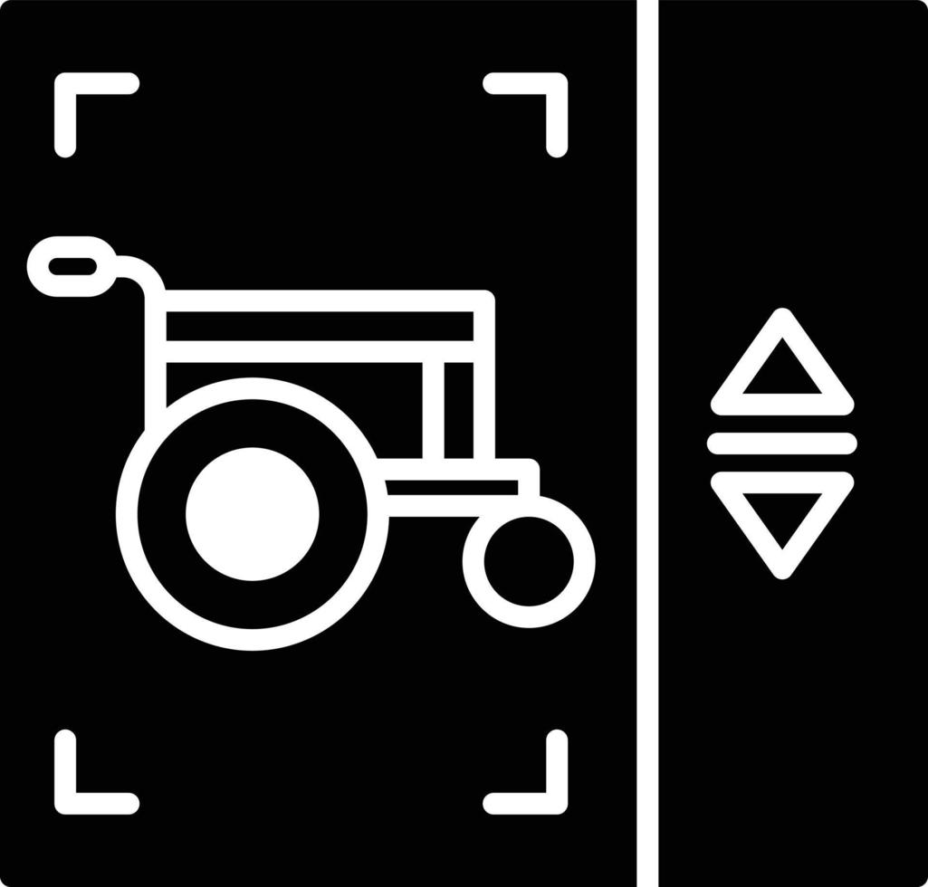 Elevator Glyph Icon vector