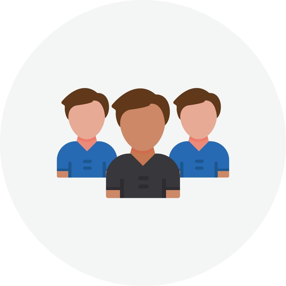 Team Leader Flat Circle vector