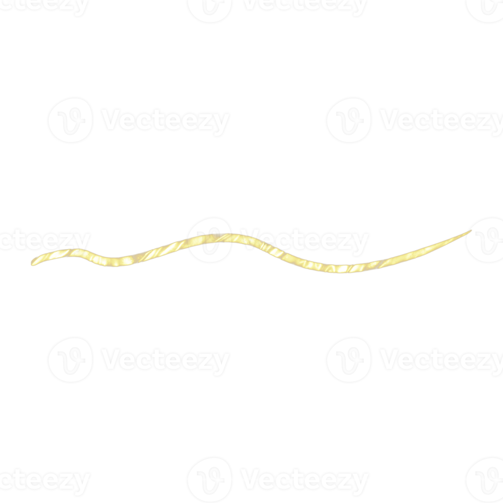 ligne de paillettes d'or png