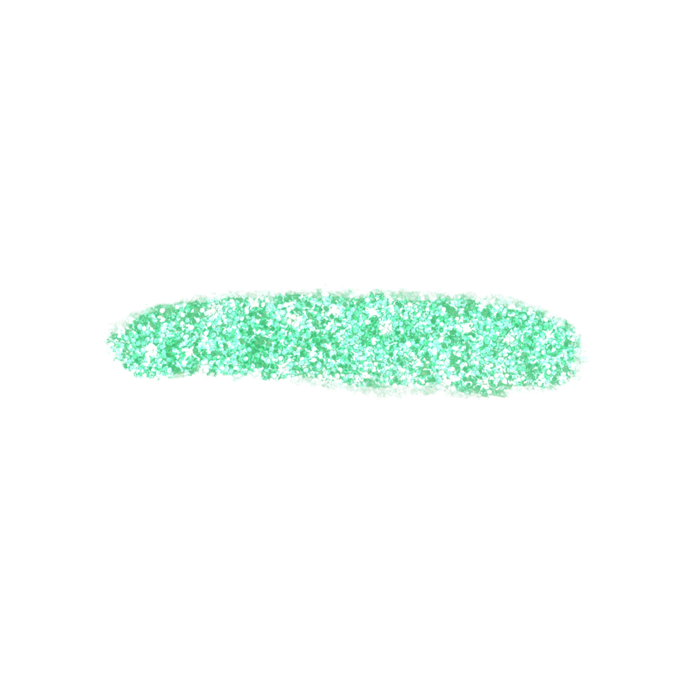 trazo de pincel de brillo verde png