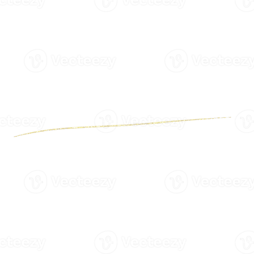 ligne de paillettes d'or png