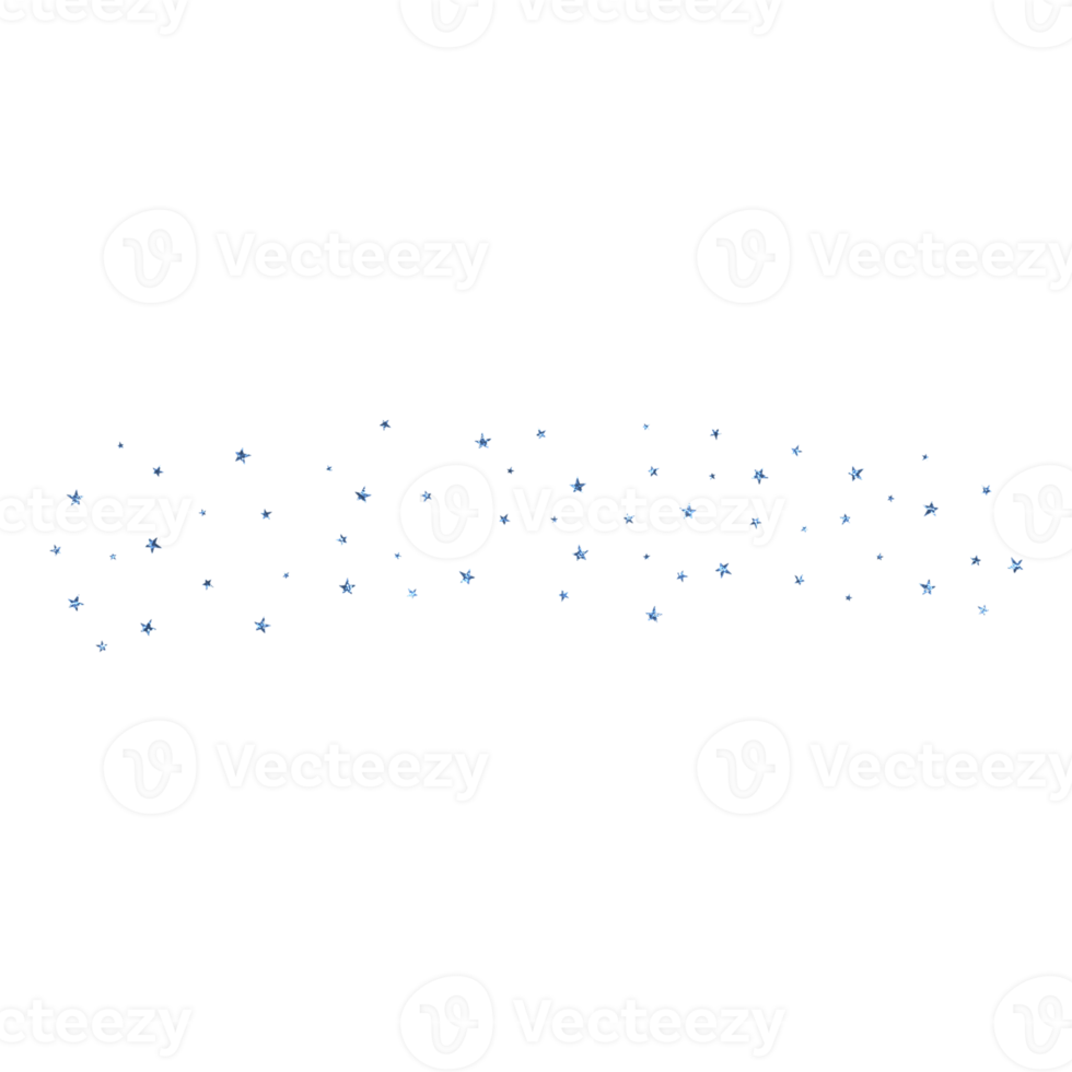 blått stjärnskimmer png