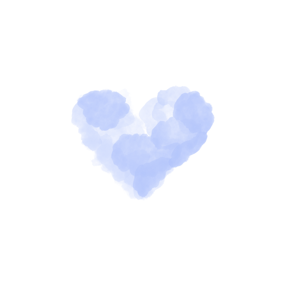 herzblau aquarell png