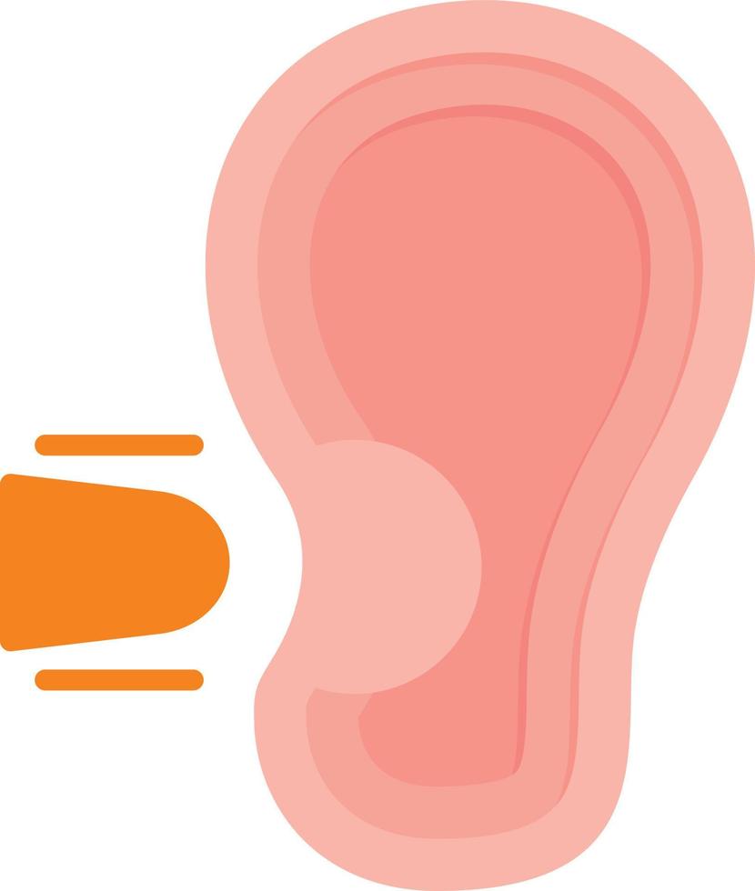 Ear Plug Flat Icon vector