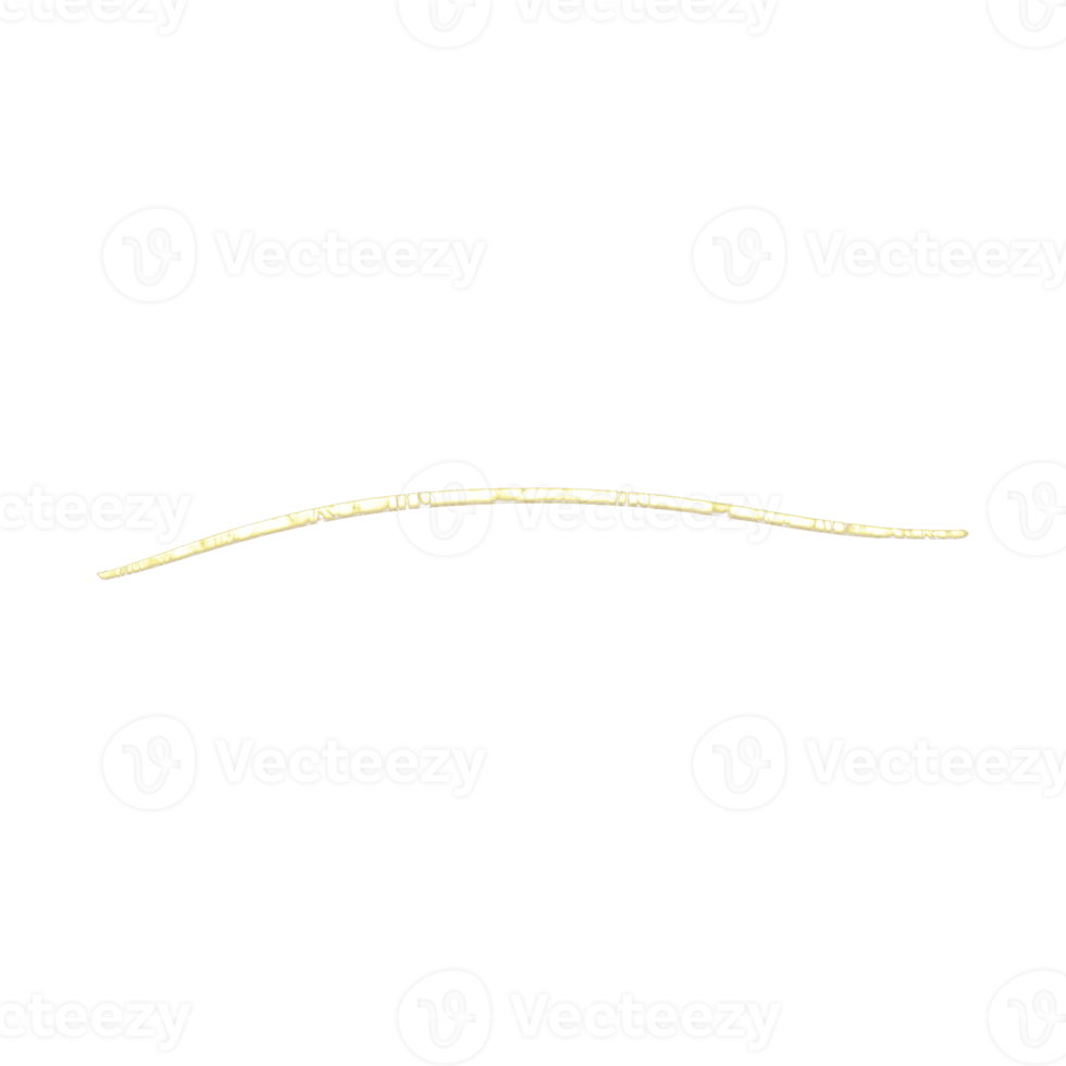 ligne de paillettes d'or png