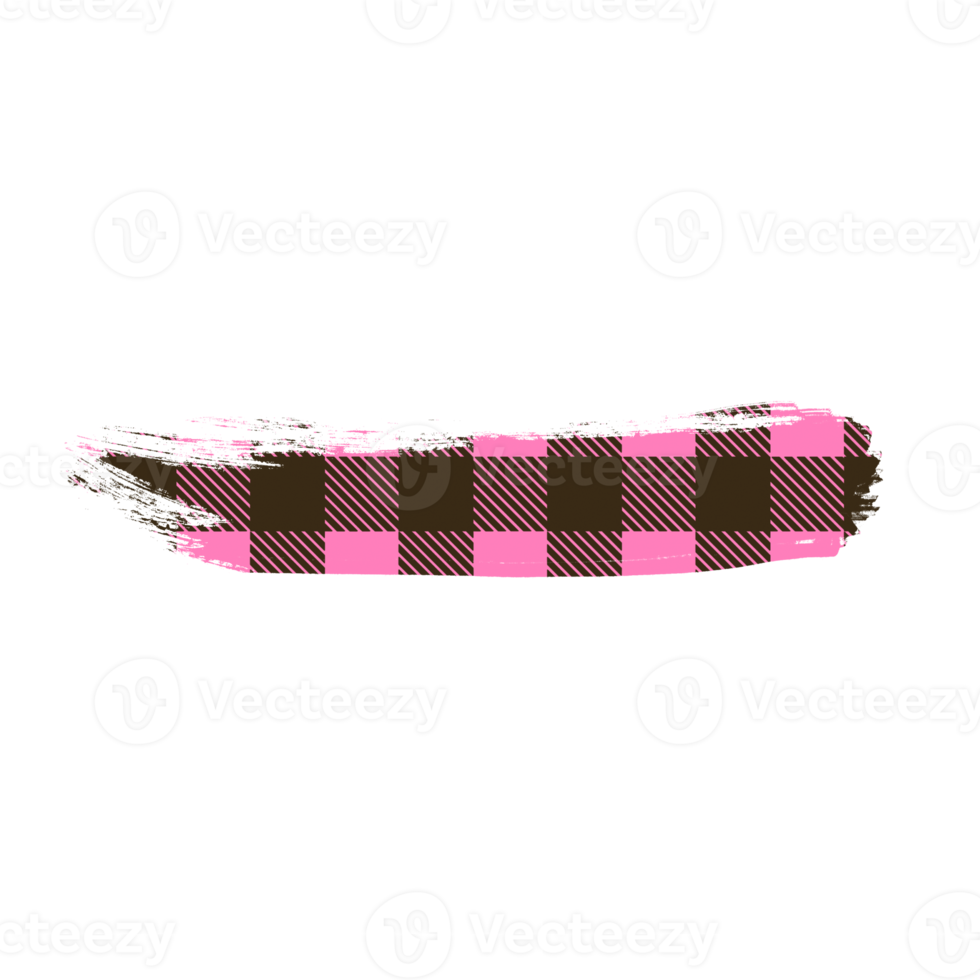 Pink Buffalo Plaid Brush Stroke png