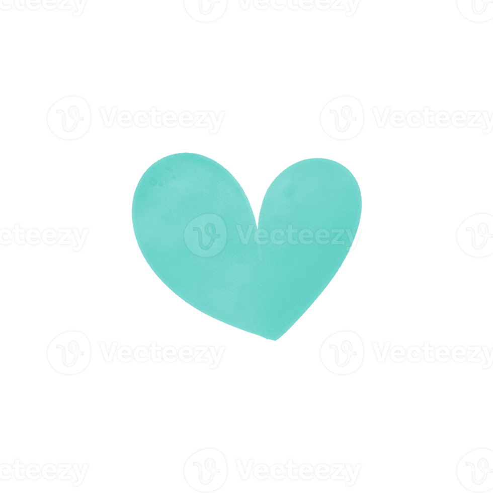 Green Heart Watercolor 9591002 PNG