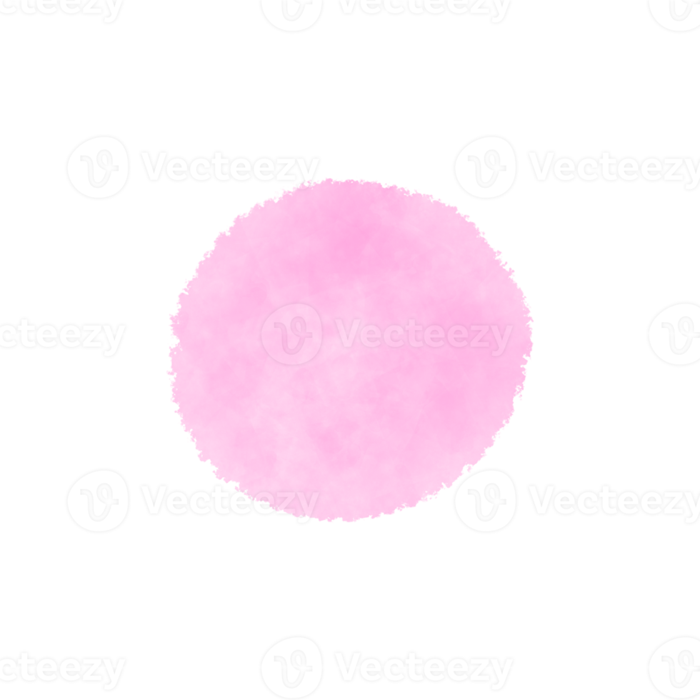 Pink Circle Watercolor png