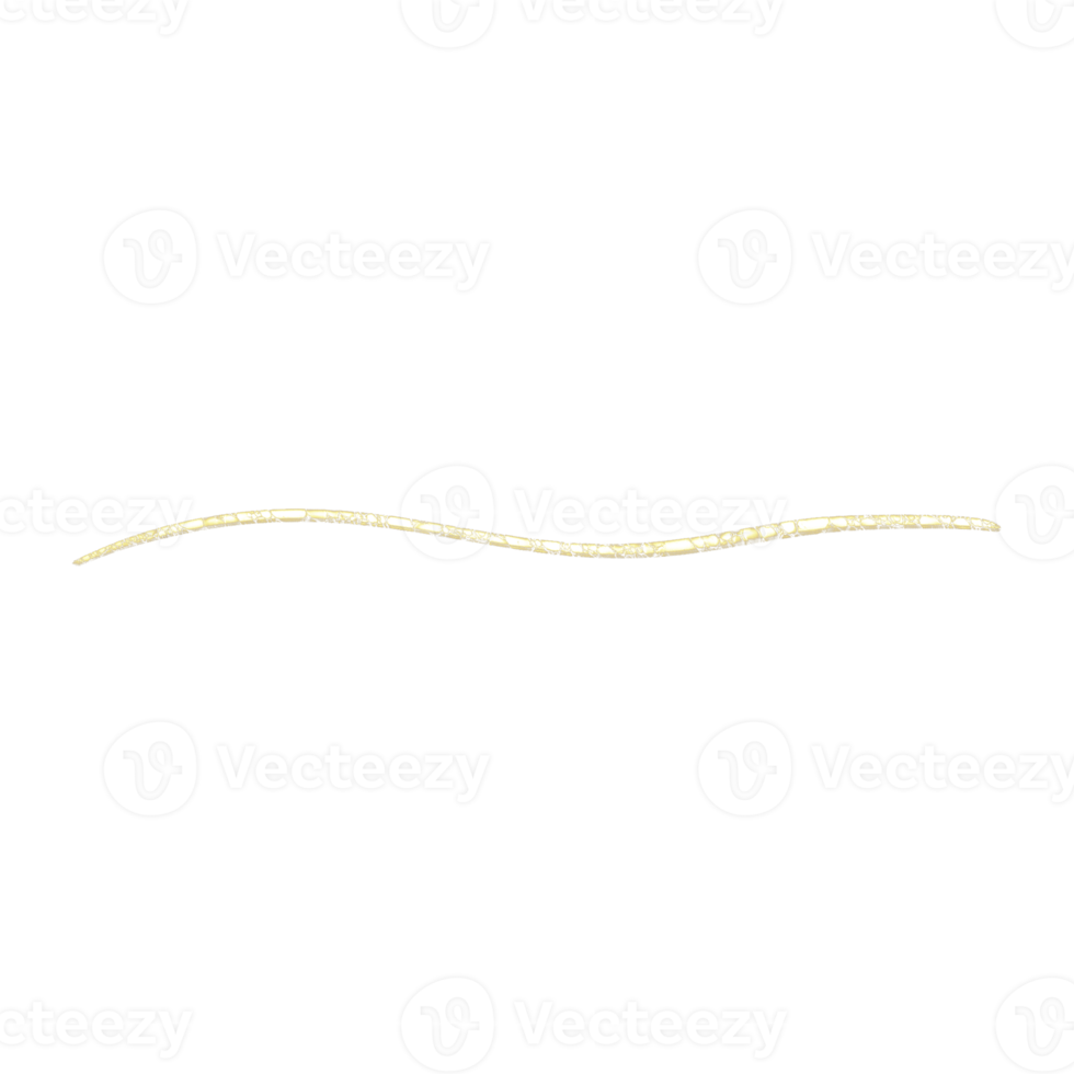 ligne de paillettes d'or png