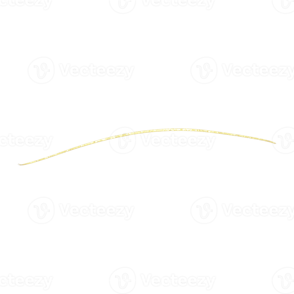 ligne de paillettes d'or png