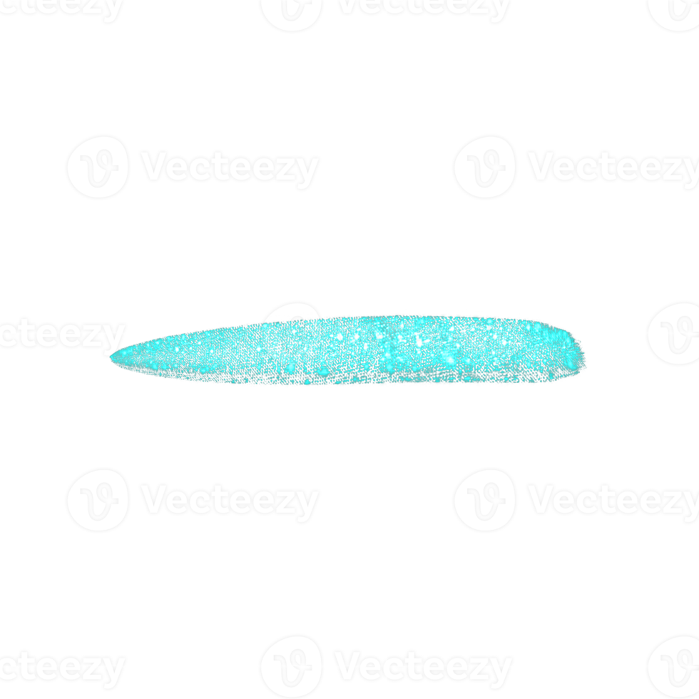 Teal Glitter Brush Stroke png