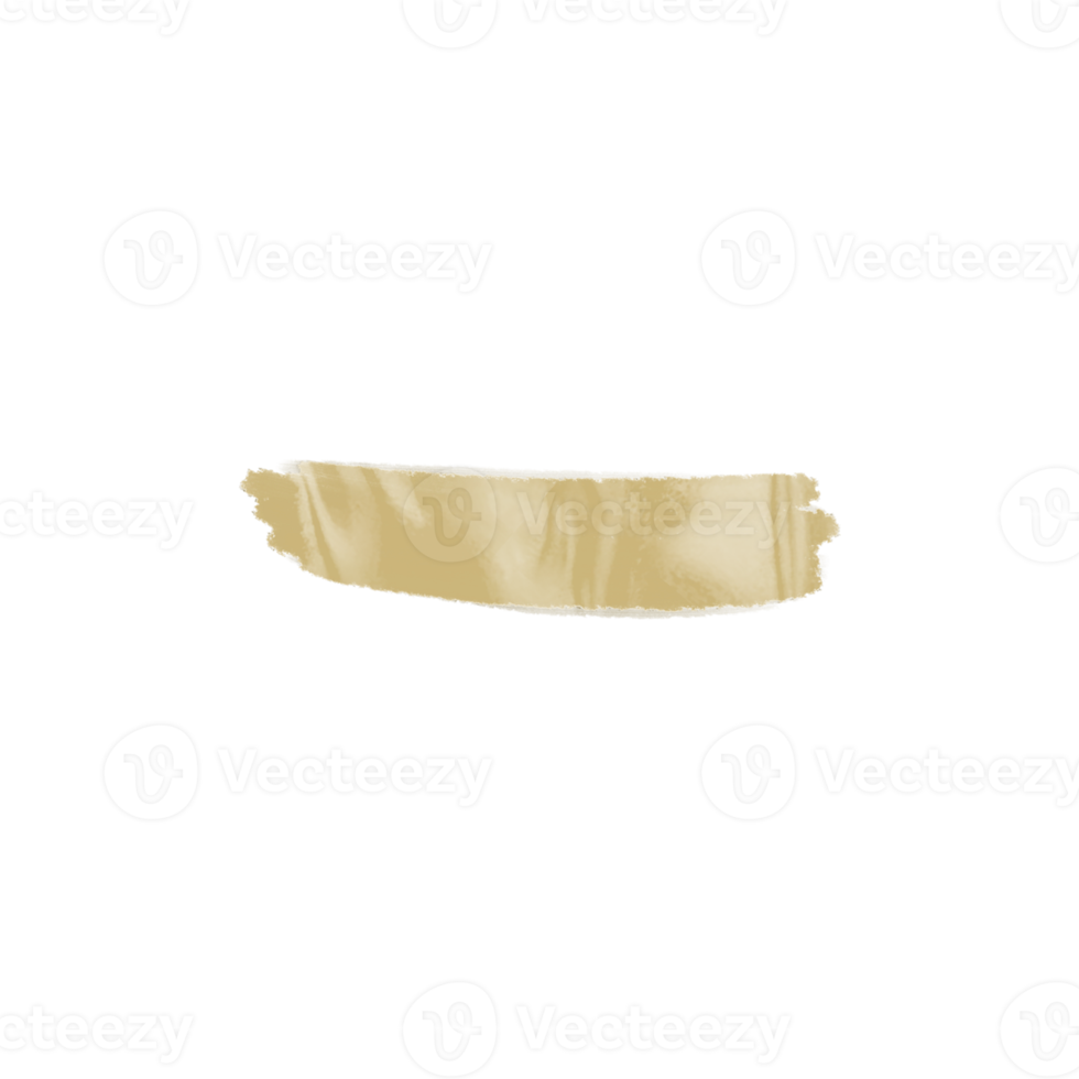 Gold Metallic Brush Stroke png