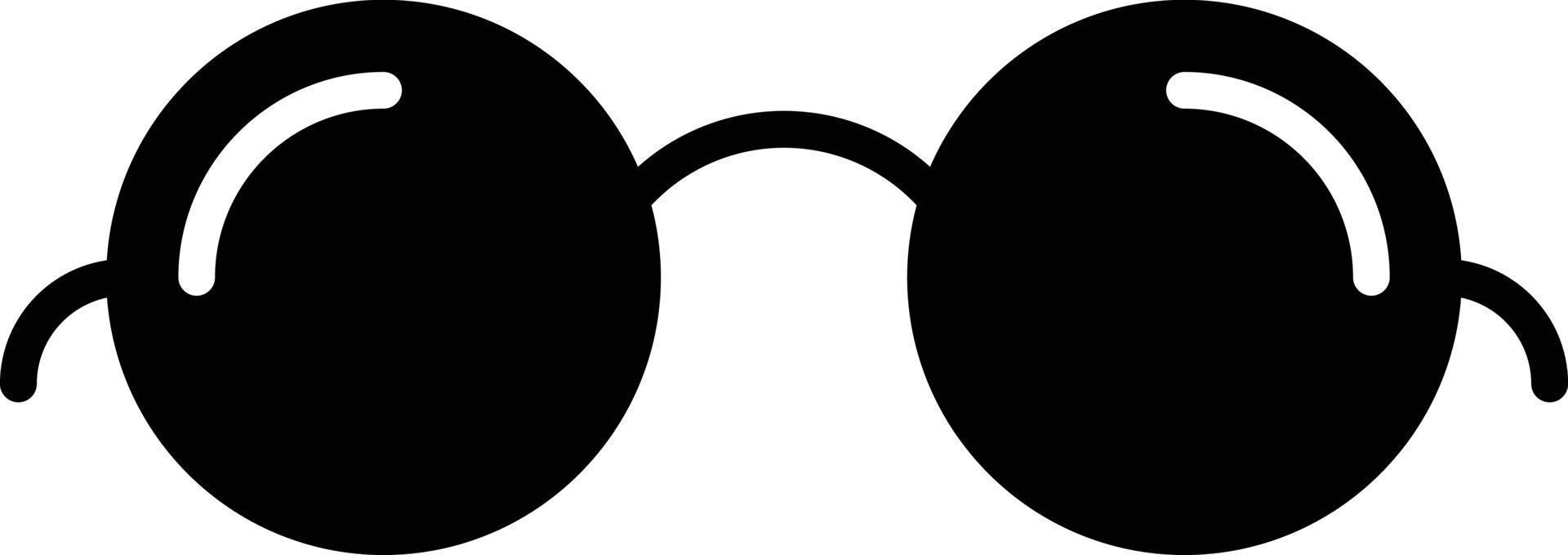 icono de glifo de gafas vector