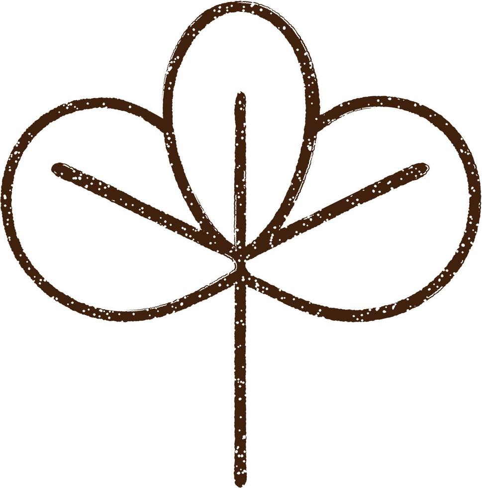 Leaf Charcoal Drawing vector