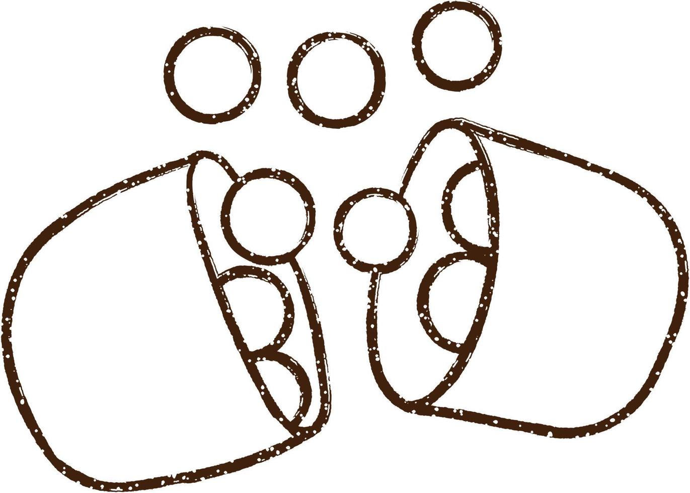 Antibiotic Charcoal Drawing vector