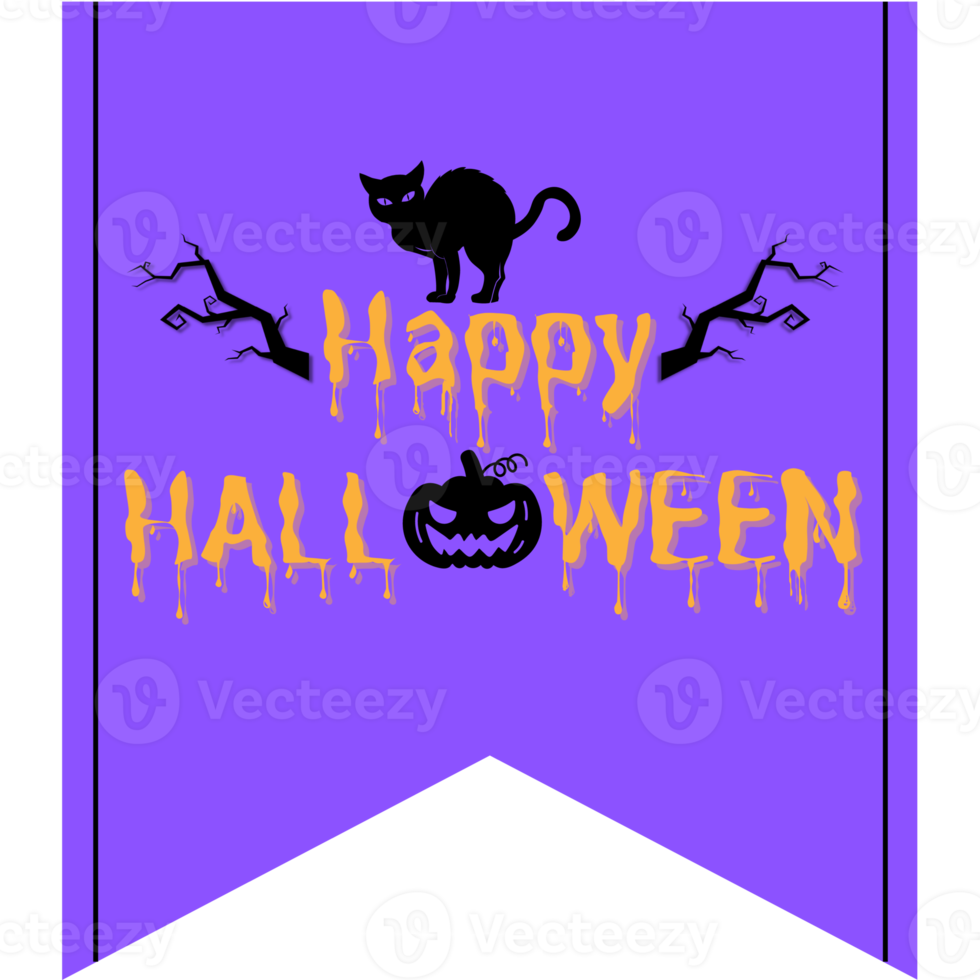 Halloween Swallowtail Flag png