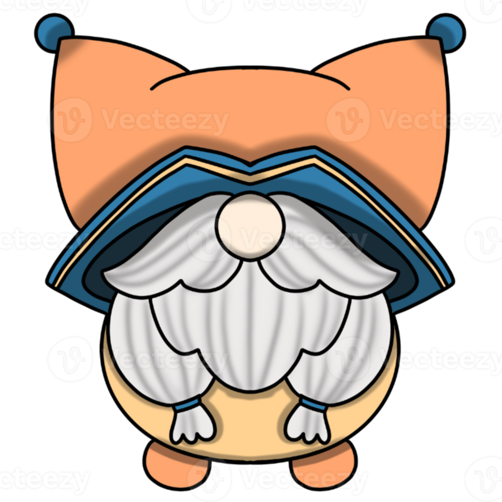 mignon gnome coloré png