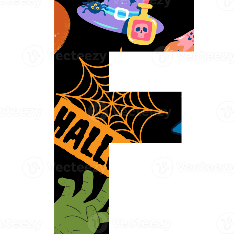 halloween alphabet and number 9592473 PNG