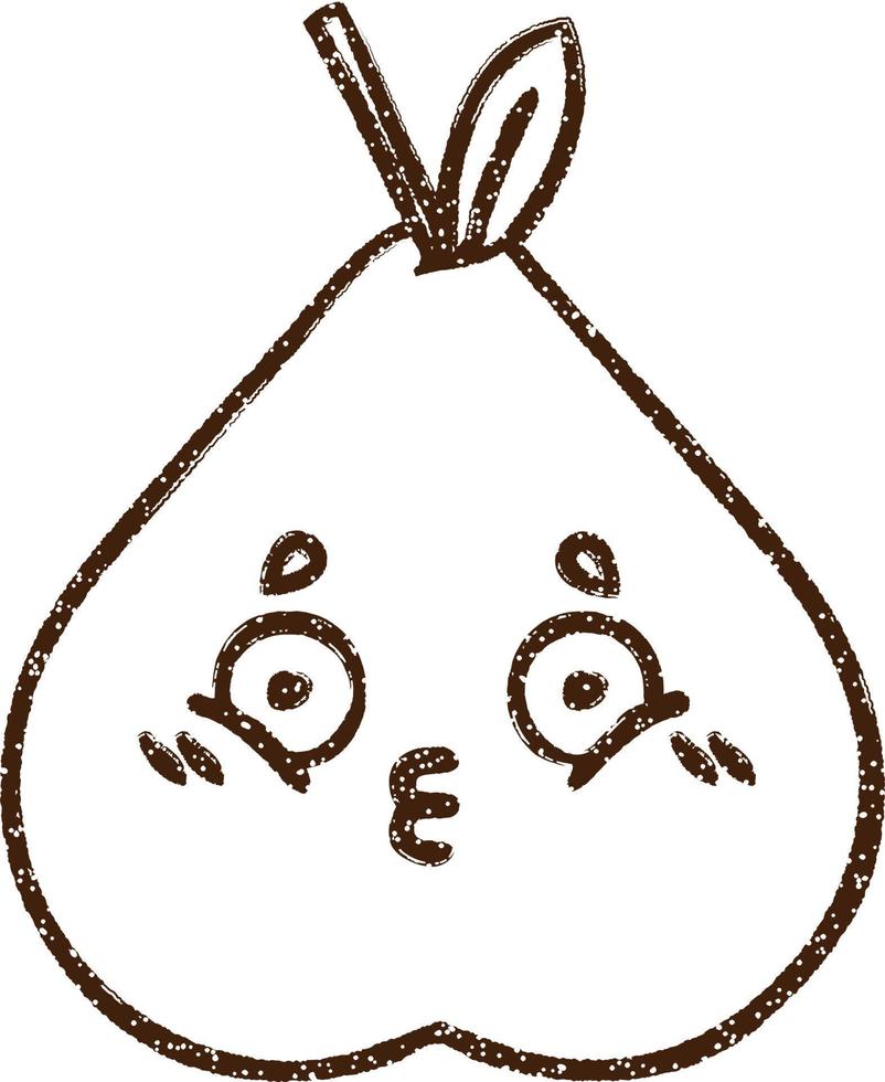 Pear Charcoal Drawing 9592898 Vector Art at Vecteezy