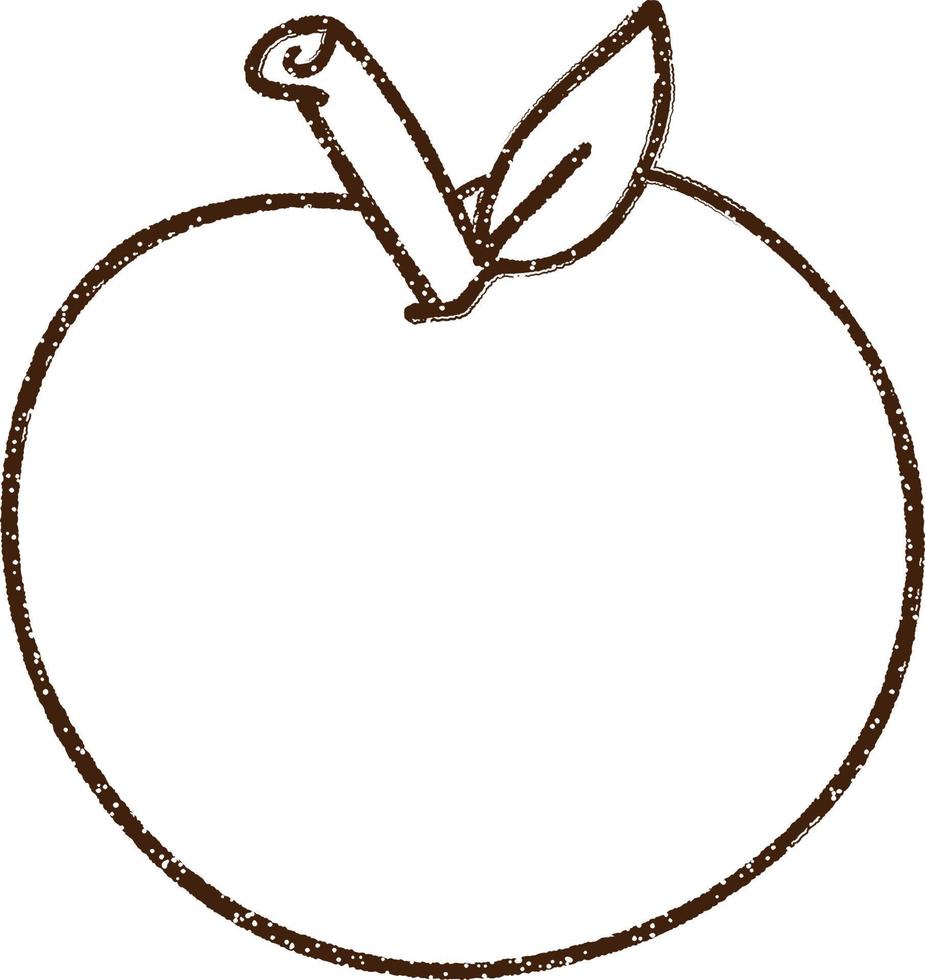 Apple Charcoal Drawing 9593030 Vector Art at Vecteezy