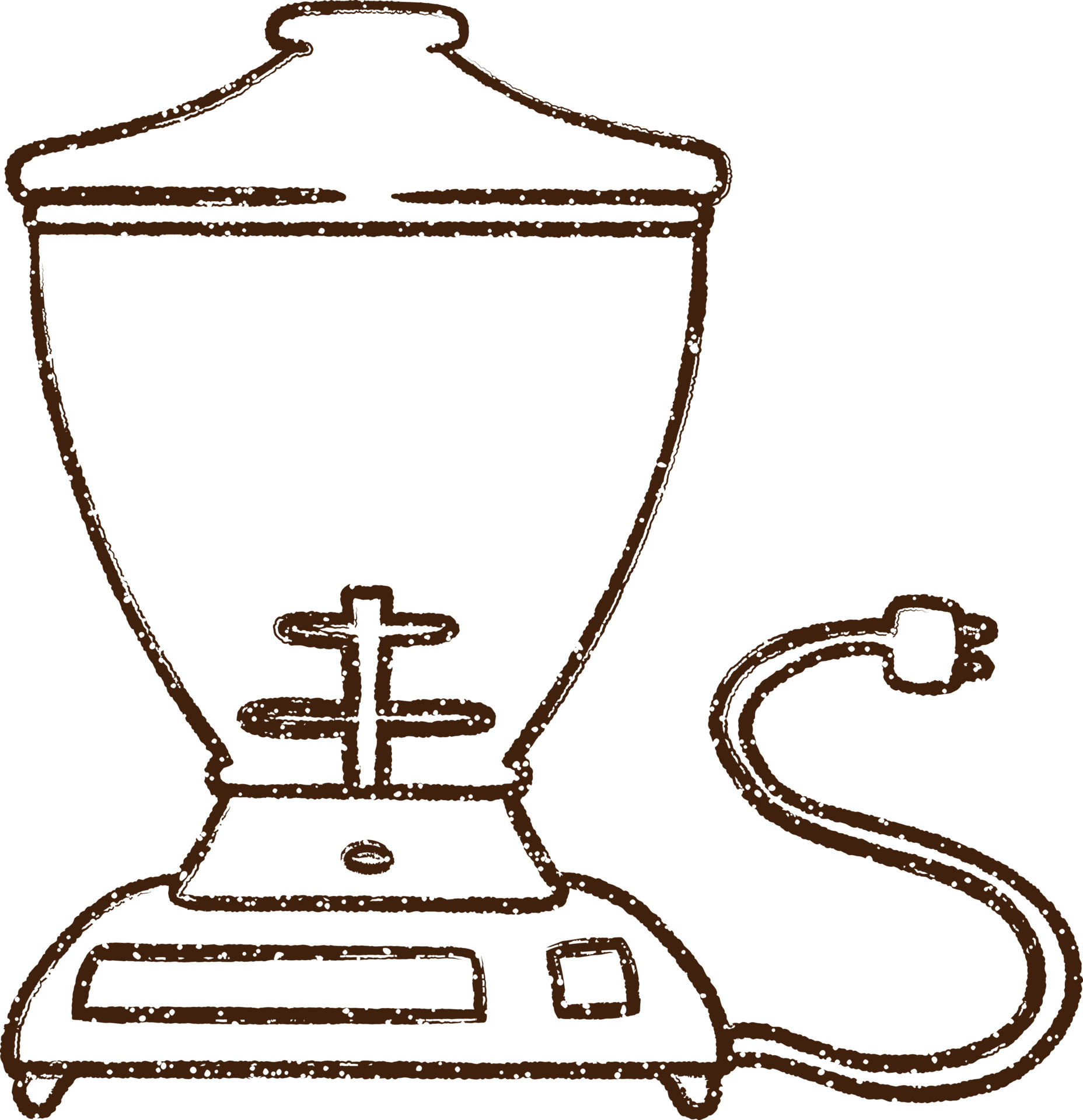 Kitchen Blender Charcoal Drawing 9593045 Vector Art at Vecteezy