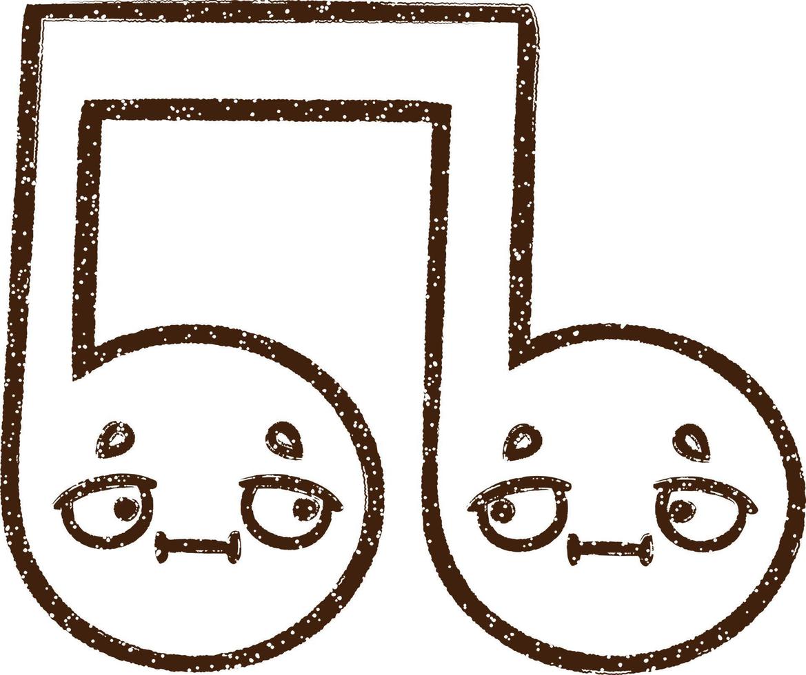 Music Note Charcoal Drawing 9593207 Vector Art at Vecteezy