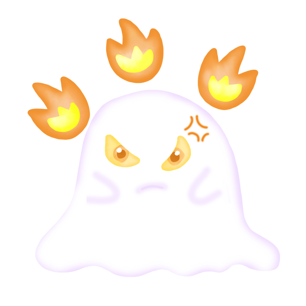 Watercolor Cute Ghost Clipart, Graphic png